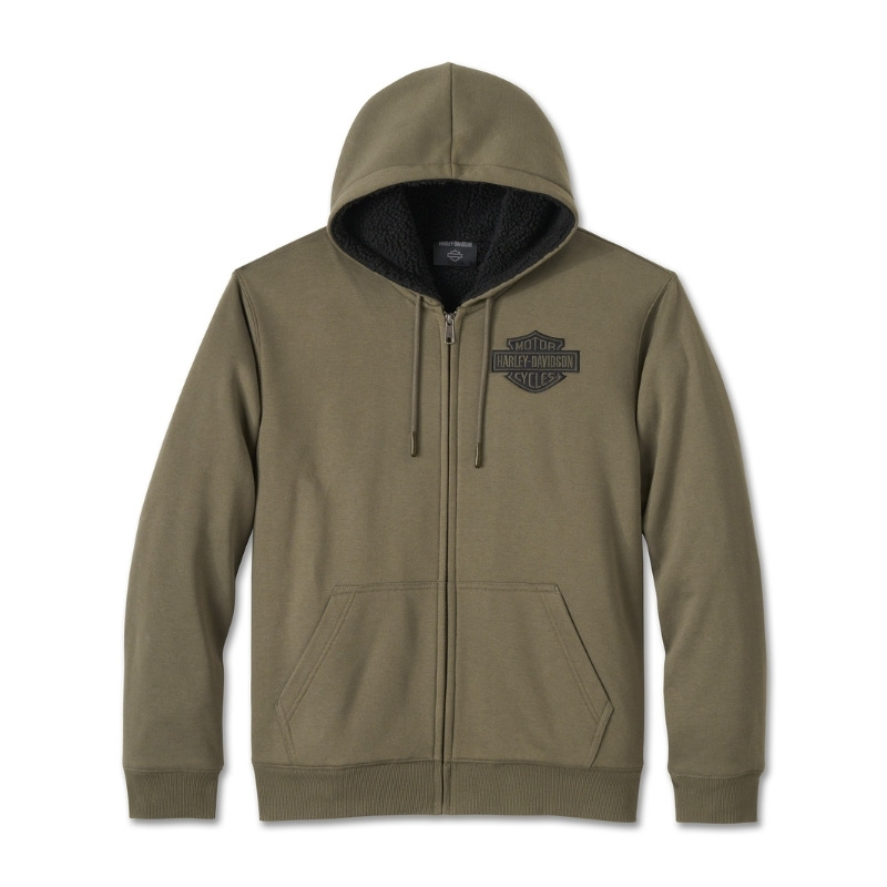 Bar & Shield Sherpa Full Zip Hoodie