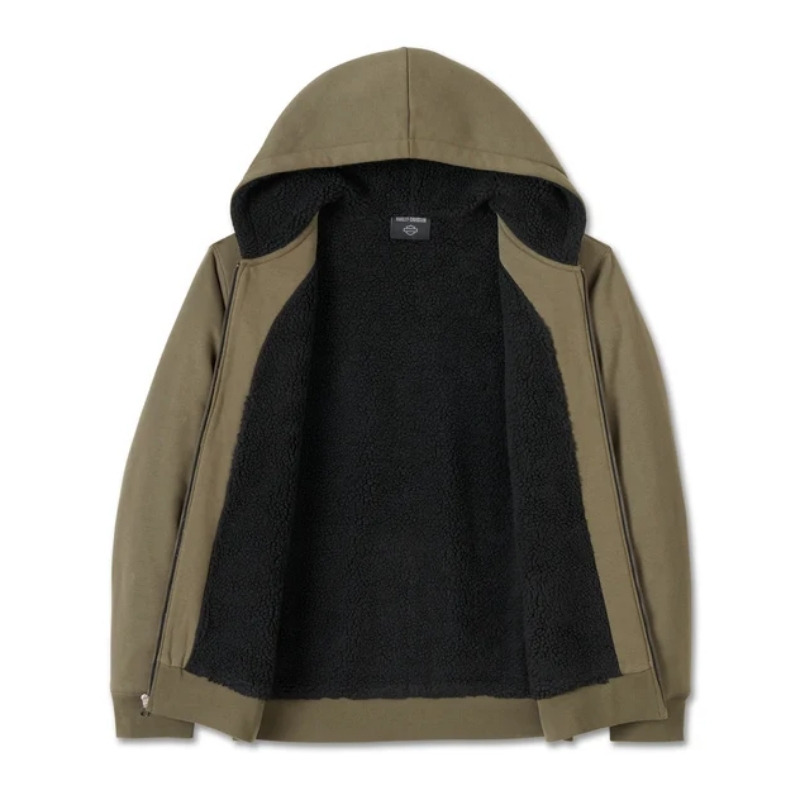 Bar & Shield Sherpa Full Zip Hoodie