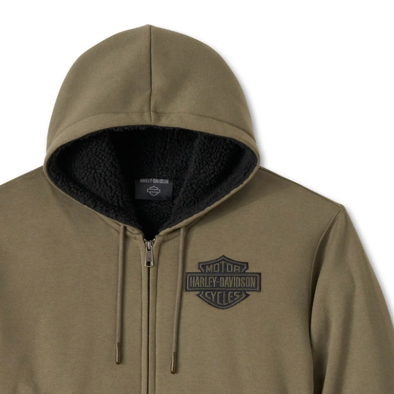 Bar & Shield Sherpa Full Zip Hoodie