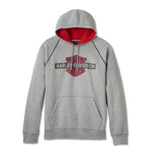 Men's Bar & Shield Contrast Pullover Hoodie - colourblock