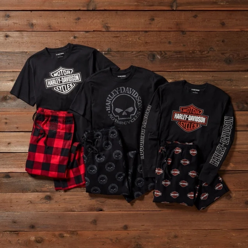 Men's Bar & Shield Short Sleeve Pajama Set