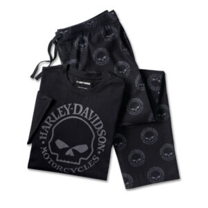 Men's Willie G Skull Short Sleeve Pajama Set