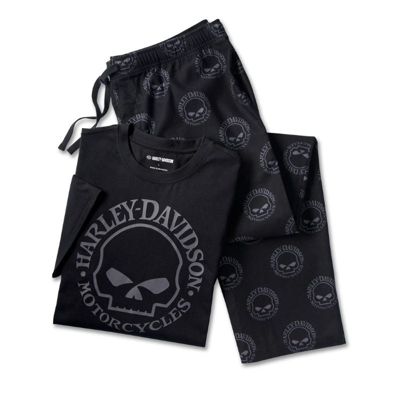 Men's Willie G Skull Short Sleeve Pajama Set