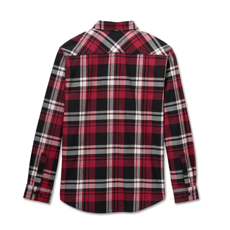 Men's Bar & Shield Flannel Shirt - Plaid