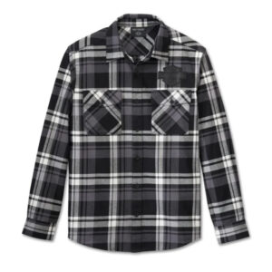 Men's Bar & Shield Flannel Shirt - Plaid