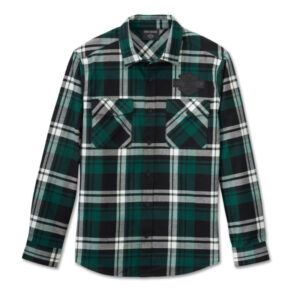Men's Bar & Shield Flannel Shirt - Plaid