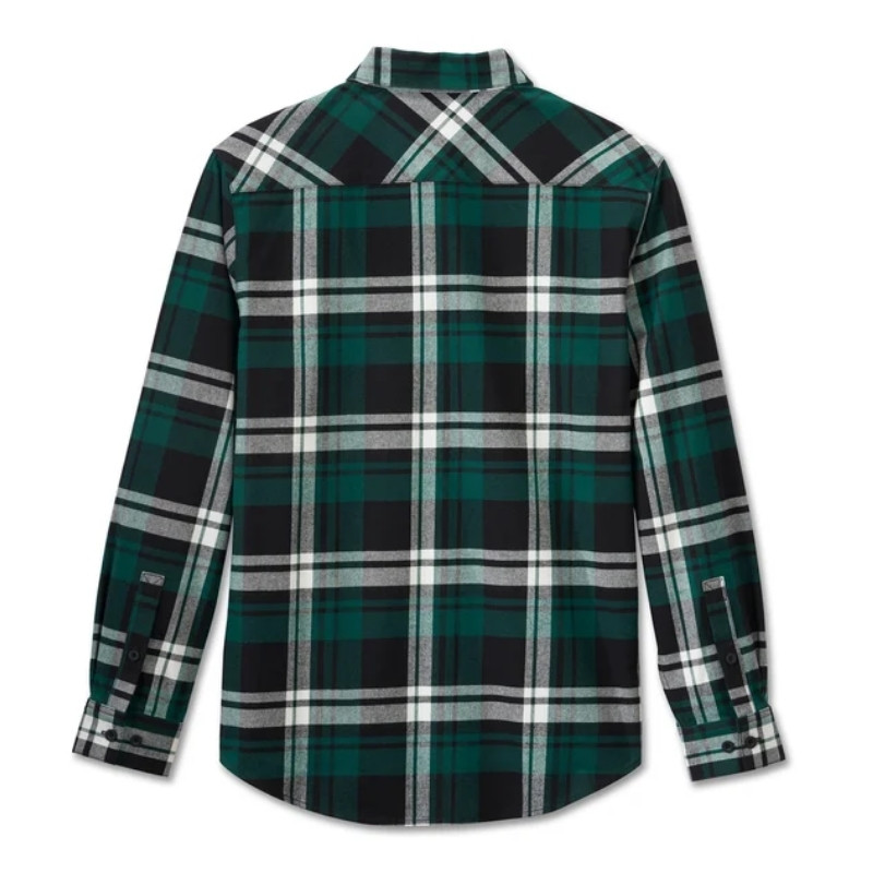 Men's Bar & Shield Flannel Shirt - Plaid