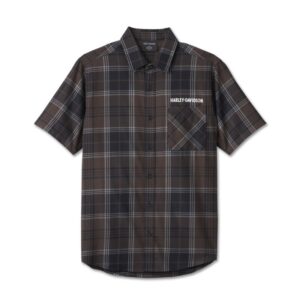Cowboy Rider Short Sleeve Plaid Shirt