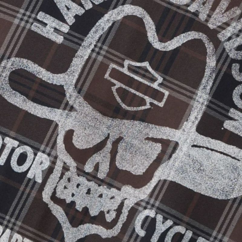 Cowboy Rider Short Sleeve Plaid Shirt
