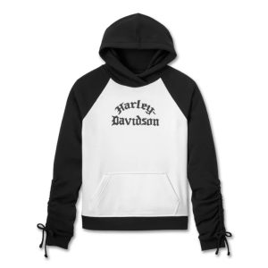 Women's Wild Cat Bar & Shield Raglan Hoodie - colourblock