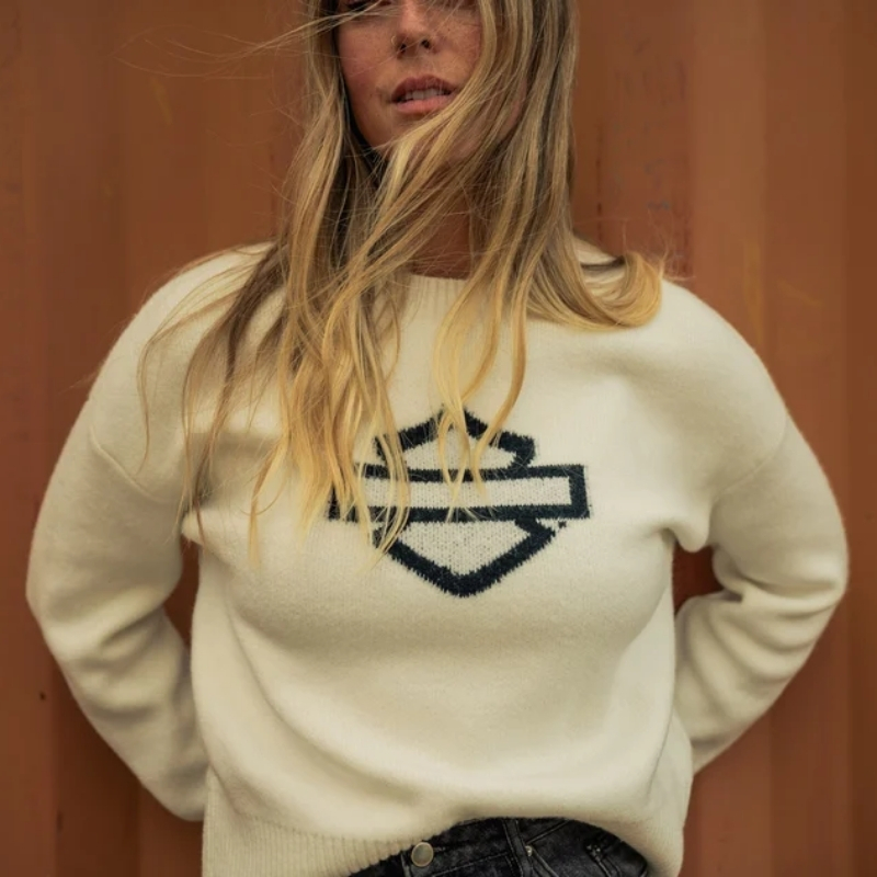 Women's Open Bar & Shield Sweater
