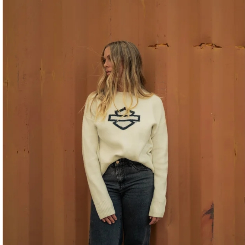 Women's Open Bar & Shield Sweater