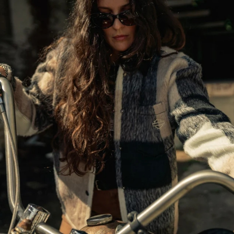 Women's H-D Plaid Shirt Jacket