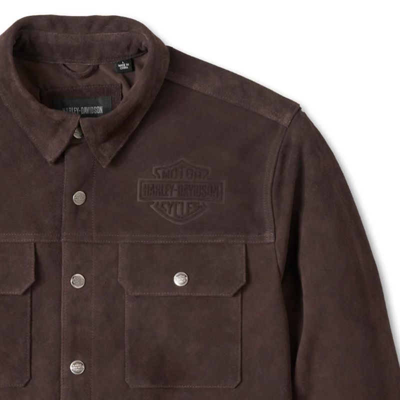 Milwaukee Aviator Suede Overshirt