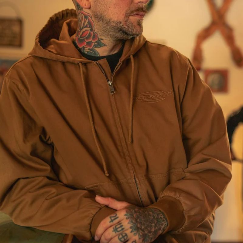 Bar & Shield Workwear Hooded Jacket