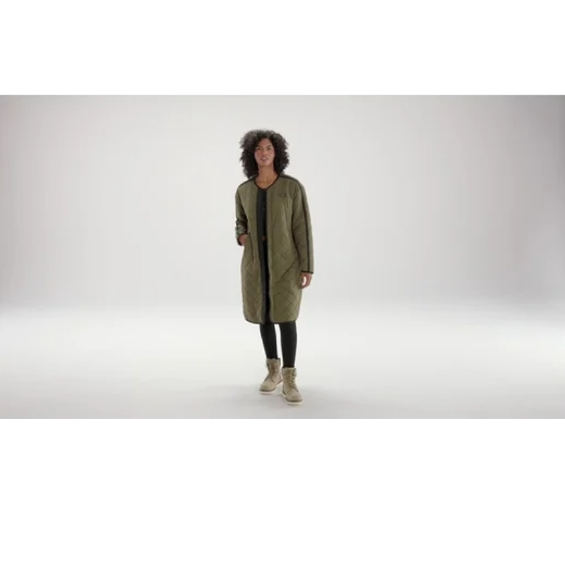 Women's Reversible Quilted Sherpa Coat