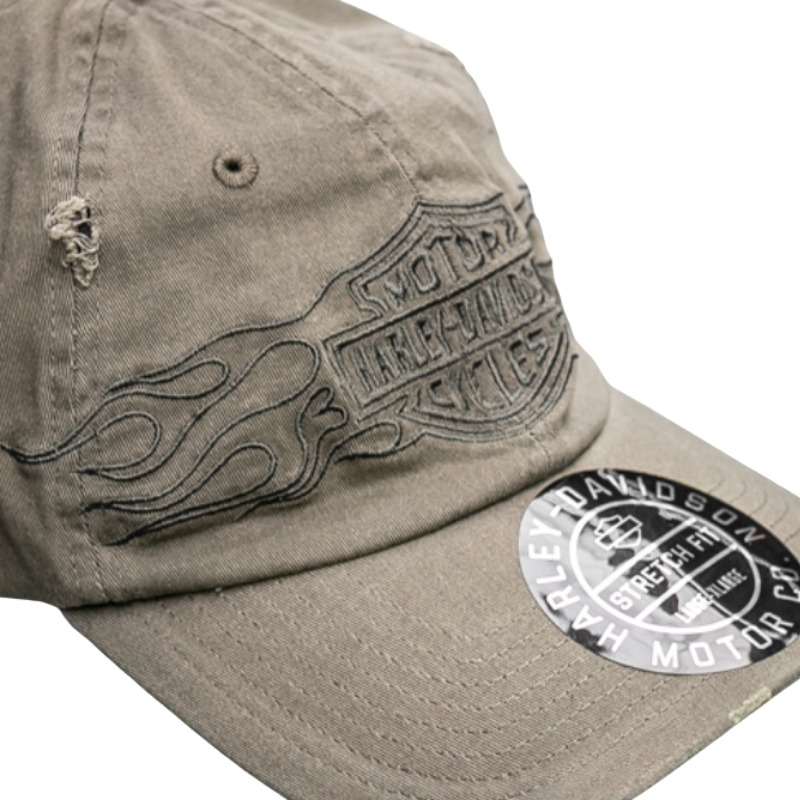Flying Lap Distressed Stretch-Fit Cap