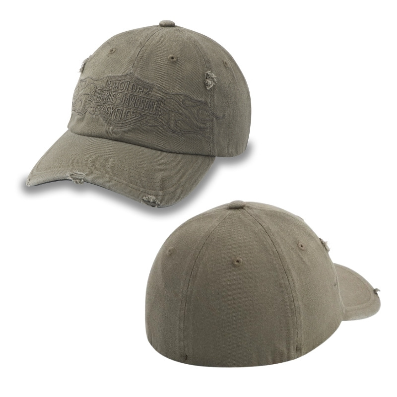 Flying Lap Distressed Stretch-Fit Cap