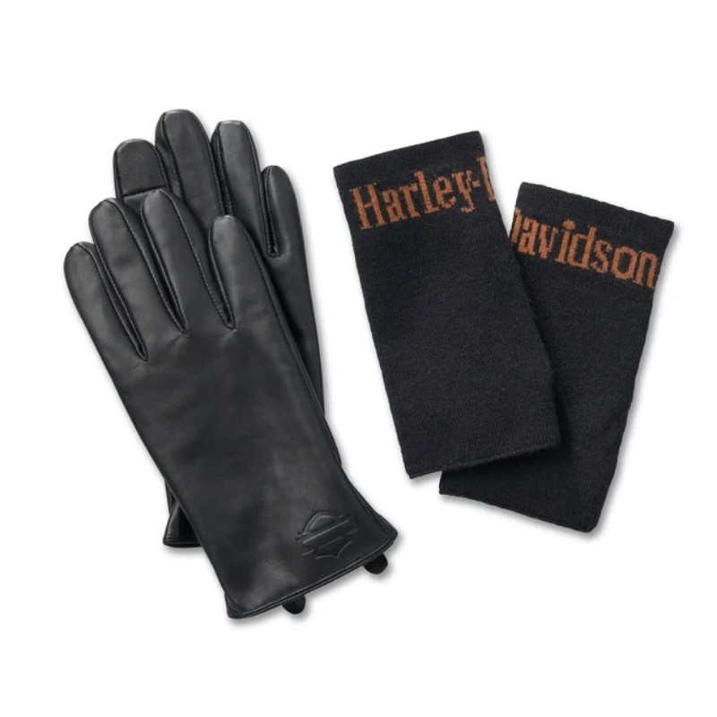 Women's 3-in-1 Leather Gloves