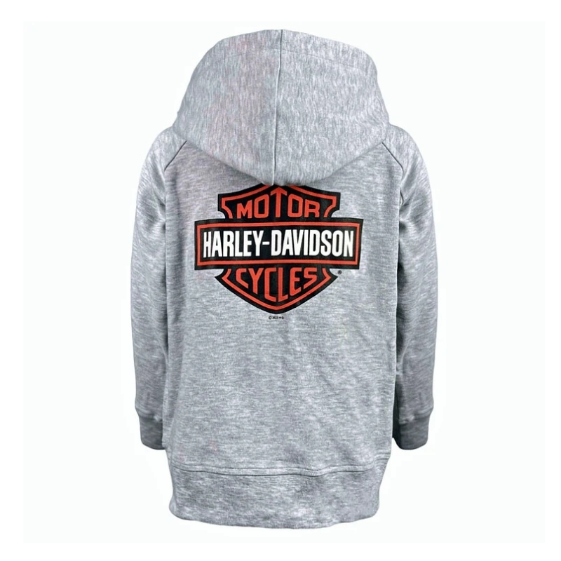 Bar & Shield Logo Knit Zip-Up Hoodie