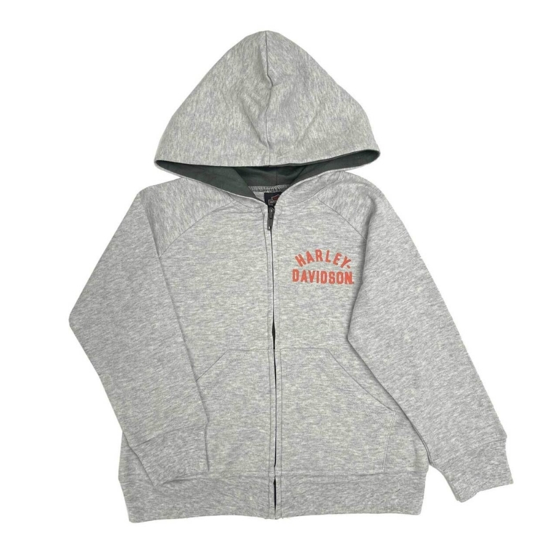 Bar & Shield Logo Knit Zip-Up Hoodie