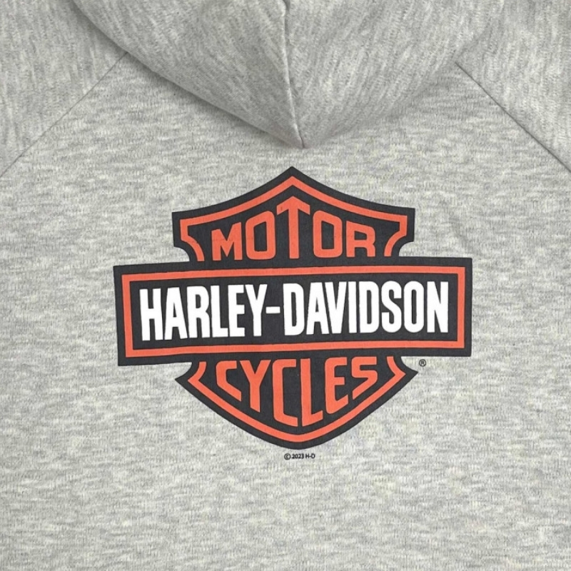 Bar & Shield Logo Knit Zip-Up Hoodie