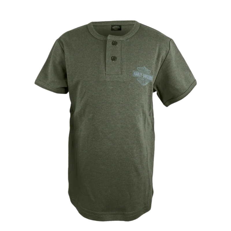 Authorized Henley 2-Button Short Sleeves