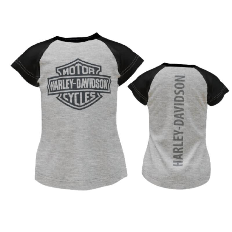 B&S Raglan Short Sleeve Colorblock Tee