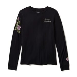 Rose & Thorn Bling Long Sleeve Top