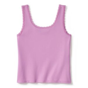 Rose & Thorn Bling Lace Trim Tank