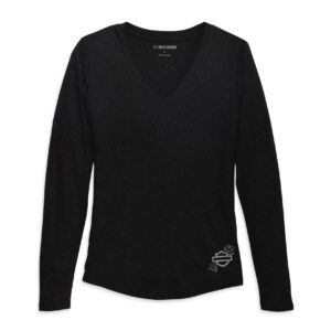 Women´s Bonded Fashion Long Sleeve Knit Top