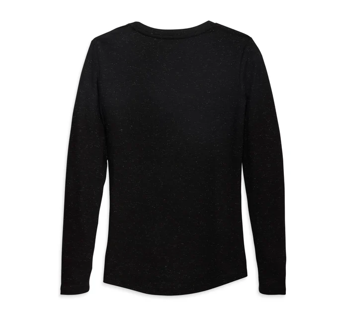 Women´s Bonded Fashion Long Sleeve Knit Top
