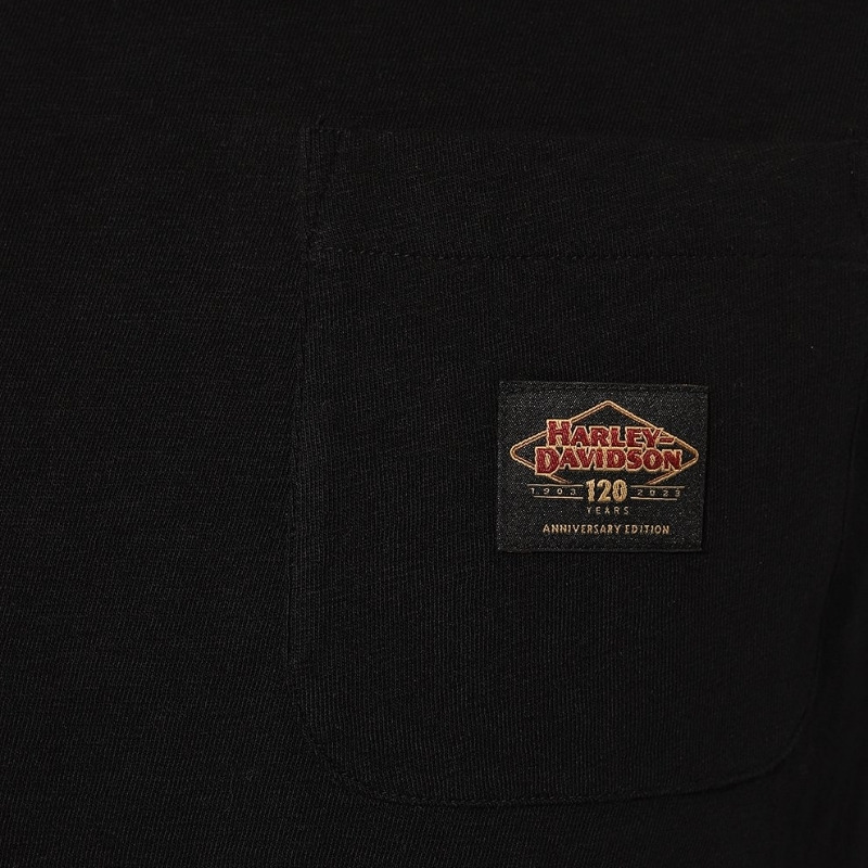 Men’s 120th Anniversary Pocket Tee – Black Beauty