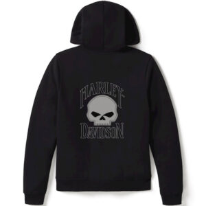 Women´s Zip Hoodie Willie G Skull Fleece