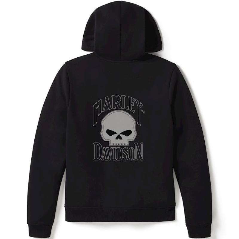 Women´s Zip Hoodie Willie G Skull Fleece