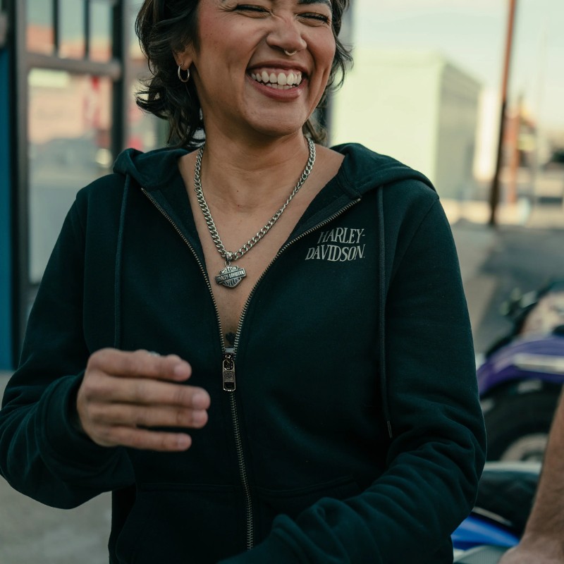 Women´s Zip Hoodie Willie G Skull Fleece