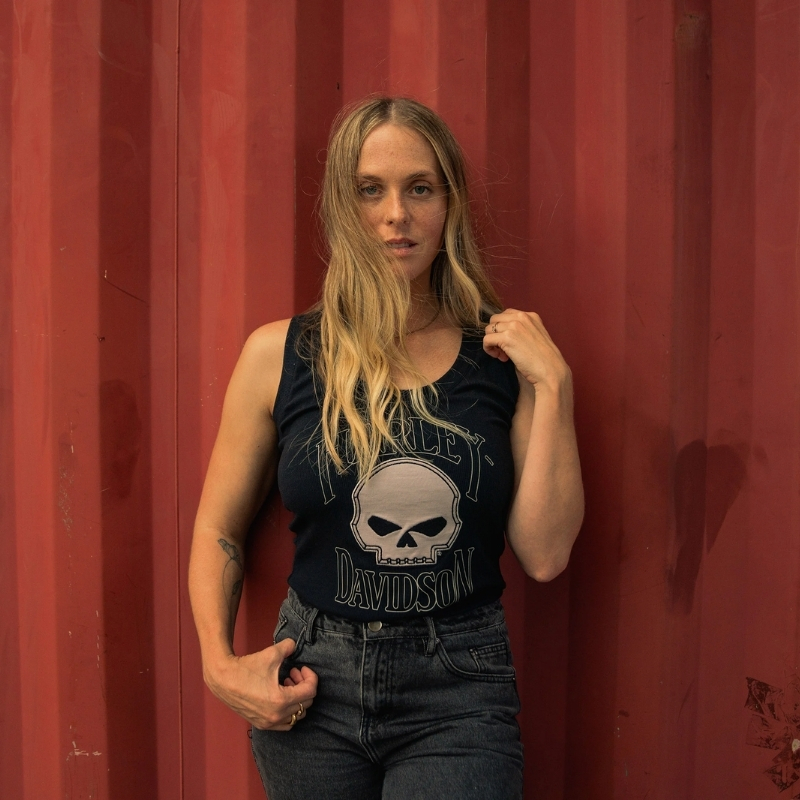 Willie G Skull Ribbed Tank