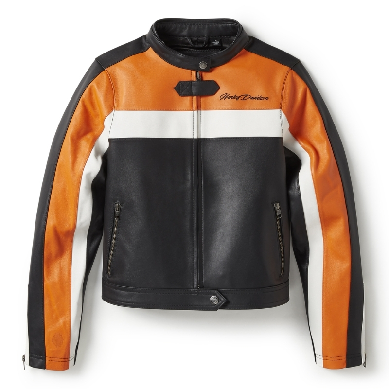 Essential Moto Blocked Leather Jacket