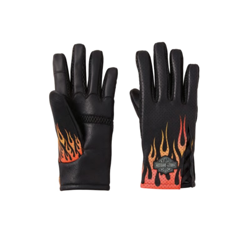 Bar & Shield Blaze Perforated Leather Gloves