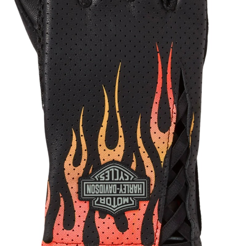Bar & Shield Blaze Perforated Leather Gloves