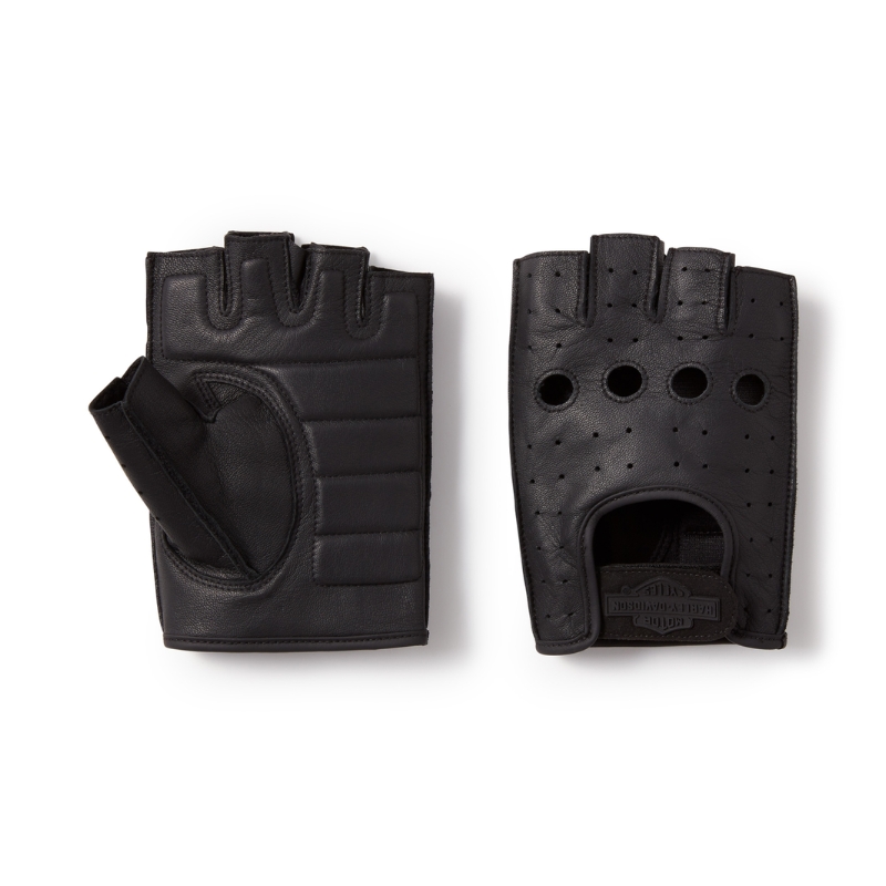 Fingerless Leather Riding Gloves