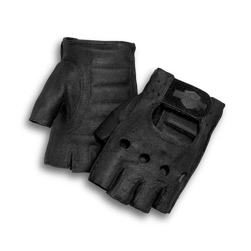 Fingerless Leather Riding Gloves