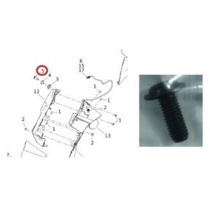 M6 X 1.0-16 Torx Head Flanged Screw