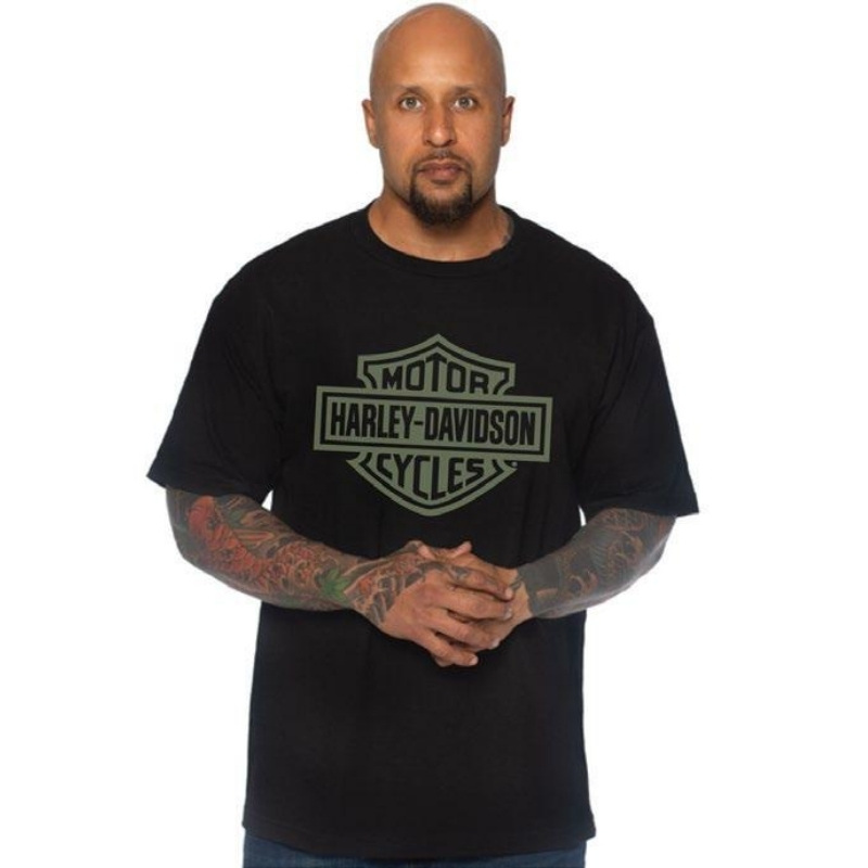 Mens Outline Bar & Shield Dealer Tee