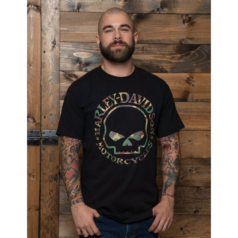 Mens Willy G Camo Dealer Tee