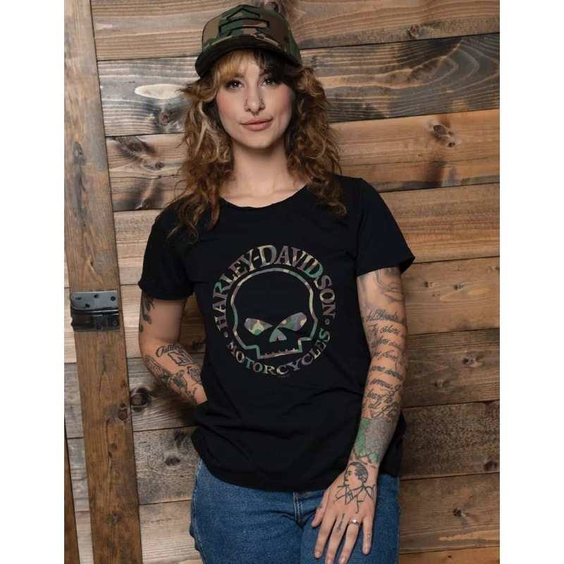 Womens Willy G Camo Dealer Tee