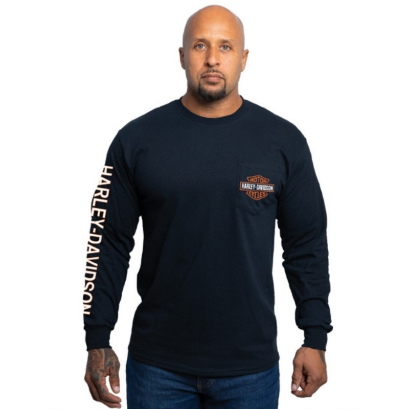 Mens Bar & Shield Pocket Dealer Tee