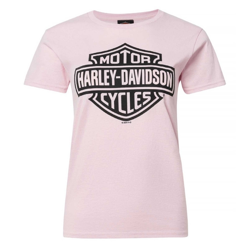 Womens Pink Bar & Shield Dealer Tee