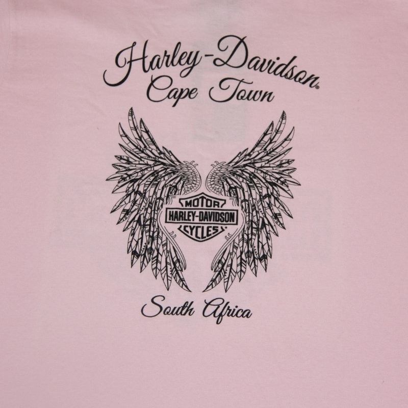 Womens Pink Bar & Shield Dealer Tee