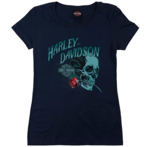 Womens Frenzy Skull Dealer Tee